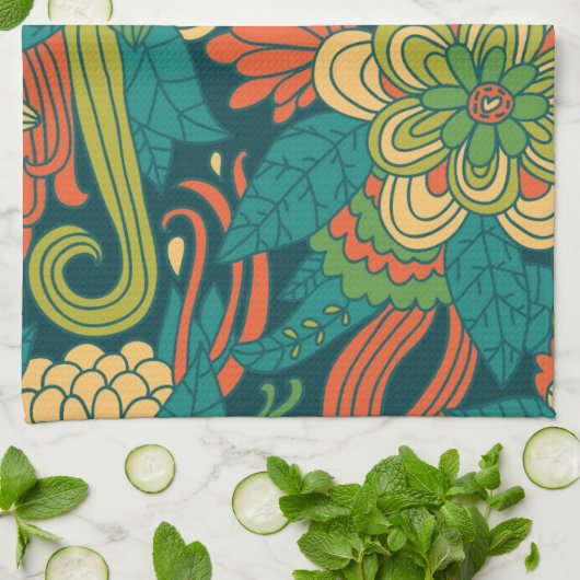 Zomerbloem Theedoek (Gevouwen)