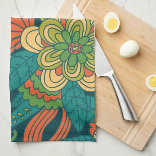 Zomerbloem Theedoek (Quarter Fold)