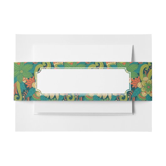 Zomerbloem Uitnodigingen Wikkel (Voorkant Voorbeeld)