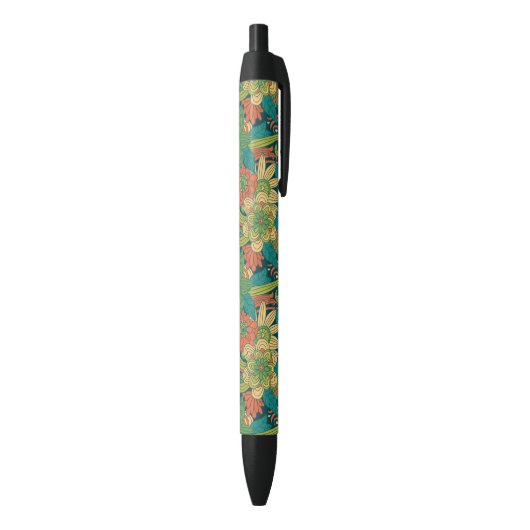 Zomerbloem Zwarte Inkt Pen (Achterkant (Verticaal))