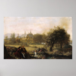 Zomerbloemen 1859 Door Jerome B Thompson - Poster