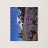 zomerbloemen aan de basis van de berg Rainier, Legpuzzel (Verticaal)