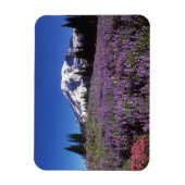 zomerbloemen aan de basis van de berg Rainier, Magneet (Verticaal)