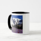 zomerbloemen aan de basis van de Mount Rainier, 2 Mok (Voorkant links)