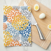 Zomerbloemen Abstracte felle kleuren Theedoek (Quarter Fold)