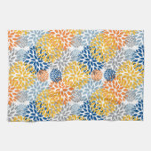 Zomerbloemen Abstracte felle kleuren Theedoek (Horizontaal)