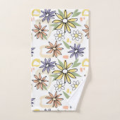 Zomerbloemen  bad handdoek (Handdoek)