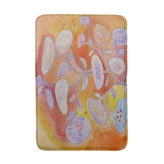 zomerbloemen badmat (Voorkant Verticaal)