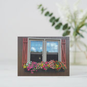 zomerbloemen briefkaart (Staand voorkant)