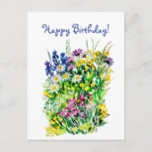 zomerbloemen briefkaart (Voorkant)