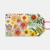 zomerbloemen cadeaulabel (Voorkant (Horizontaal))