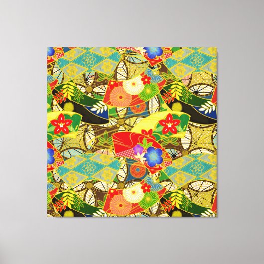 Zomerbloemen Canvas Afdruk (Voorkant)