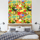 Zomerbloemen Canvas Afdruk (Insitu (Slaapkamer))