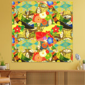 Zomerbloemen Canvas Afdruk (Insitu (Woonkamer))