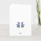 Zomerbloemen dank je kaart (Achterkant)