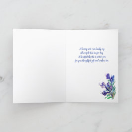 Zomerbloemen dank je kaart