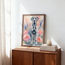 Zomerbloemen en Dog
