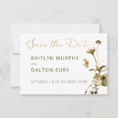 Zomerbloemen en Madeliefjes Save-the-Datekaart Save The Date (Voorkant)