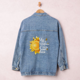 Zomerbloemen en Zonneschijn Denim Jacket