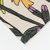 Zomerbloemen Fleece Deken (Hoek)