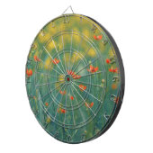 zomerbloemen (Floral Field) (Rode bloemen) Dartbord (Voorkant Rechts)