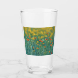 zomerbloemen (Floral Field) (Rode bloemen) Glas