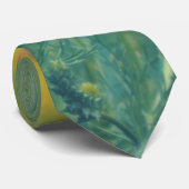 zomerbloemen (Floral Field) (Rode bloemen) Stropdas (Opgerold)