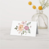 Zomerbloemen Gastentafel Nummers Plaatskaartje (Achterkant)