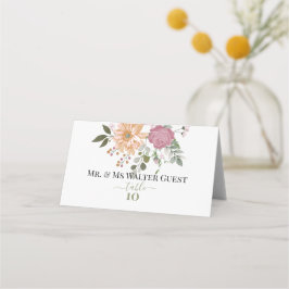 Zomerbloemen Gastentafel Nummers Plaatskaartje