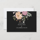 Zomerbloemen | Huwelijksreceptie Kaart (Achterkant)