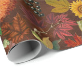  zomerbloemen in de herfst cadeaupapier (Rol Hoek)