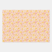 zomerbloemen inpakpapier vel (Voorkant)