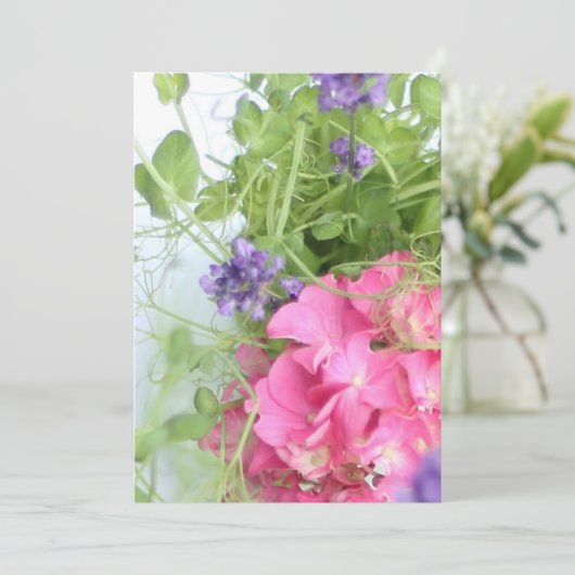 zomerbloemen kaart (Staand voorkant)