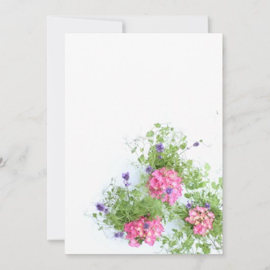 zomerbloemen kaart (Achterkant)