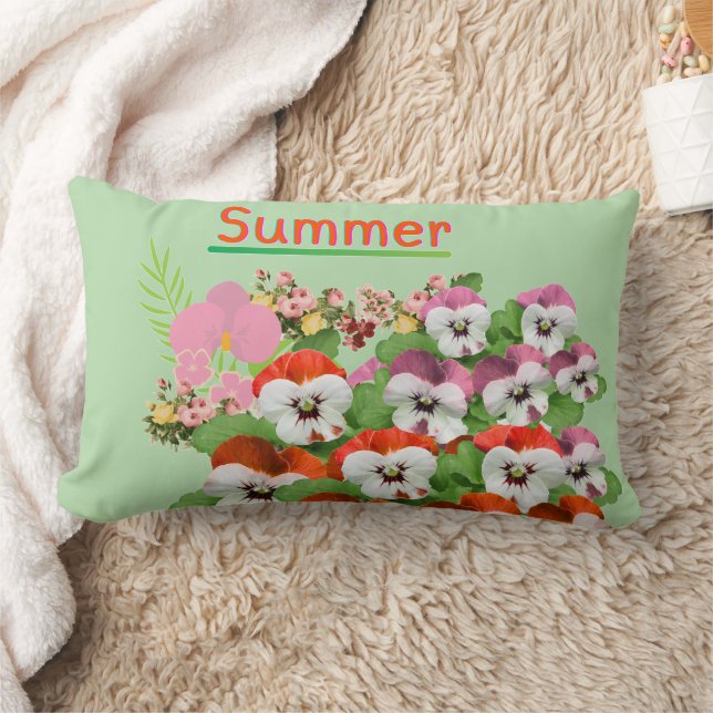 zomerbloemen kussen (Deken)