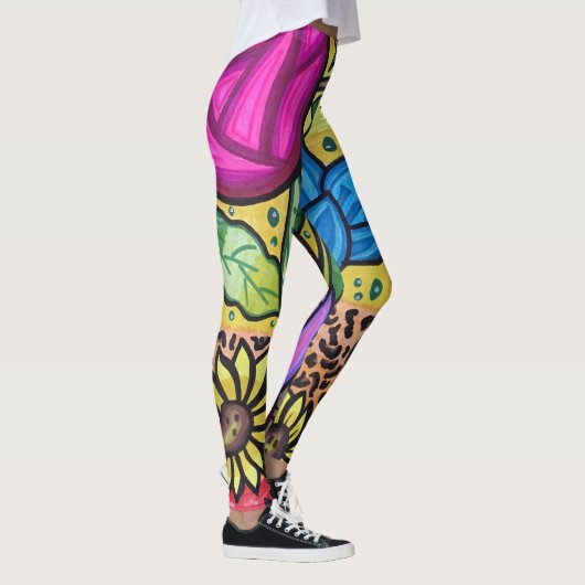 zomerbloemen leggings (Rechts)