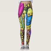 zomerbloemen leggings (Voorkant)