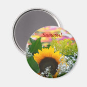 Zomerbloemen Magneet (Voorkant / Achterkant)