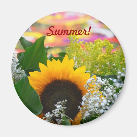 Zomerbloemen Magneet (Voorkant)