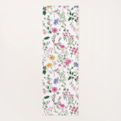 Zomerbloemen op wit yogamat (Achterkant)