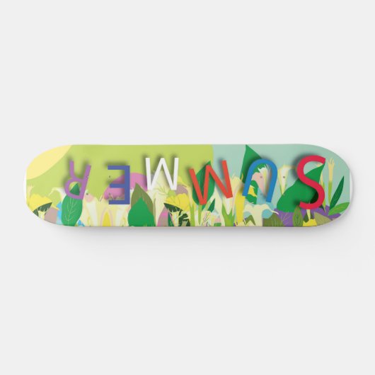 zomerbloemen persoonlijk skateboard (Horizontaal)