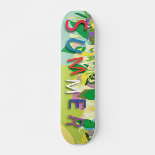 zomerbloemen persoonlijk skateboard