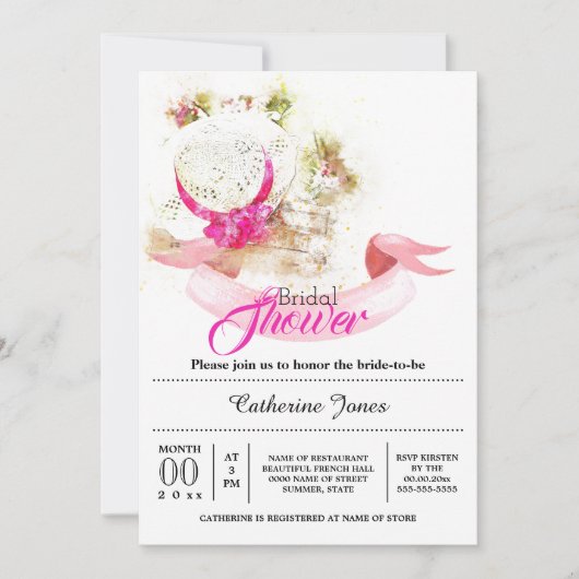 Zomerbloemen pet Toscaans vrijgezellenfeest Kaart (Voorkant)