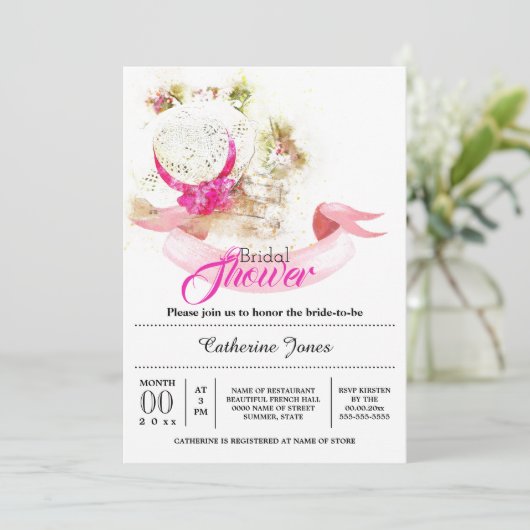 Zomerbloemen pet Toscaans vrijgezellenfeest Kaart (Staand voorkant)