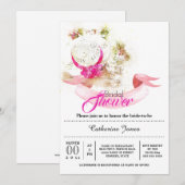 Zomerbloemen pet Toscaans vrijgezellenfeest Kaart (Voorkant / Achterkant)