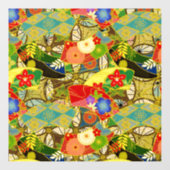 Zomerbloemen Raamsticker (Vel)