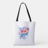zomerbloemen tote bag (Achterkant)