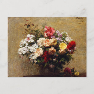  zomerbloemen van Henri Fantin-Latour Briefkaart