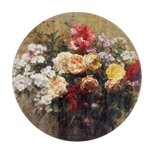  zomerbloemen van Henri Fantin-Latour Snijplank (Voorkant)