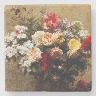zomerbloemen van Henri Fantin-Latour Stenen Onderzetter